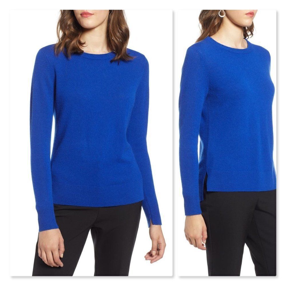 Halogen Crewneck Cashmere Sweater sz Petite Small